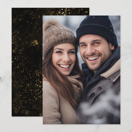 Full Photo Wedding Jubileum voor Vellum Kaart (Voorkant / Achterkant)