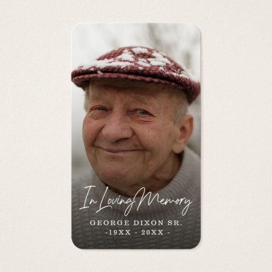 Full Photo Winter Lake Prayer Kaart (Voorkant)