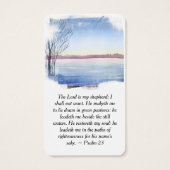 Full Photo Winter Lake Prayer Kaart (Achterkant)