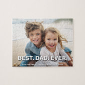 Full Photo with Best Dad Ever - Whimsical Greeting Legpuzzel (Horizontaal)
