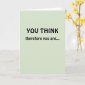 Full Professor Congratulations I Think Therefore Kaart (Gele Bloem)