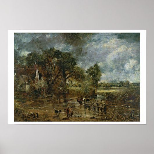 Full-scale-studie voor "The Hay Wain", c.1821 Poster (Voorkant)