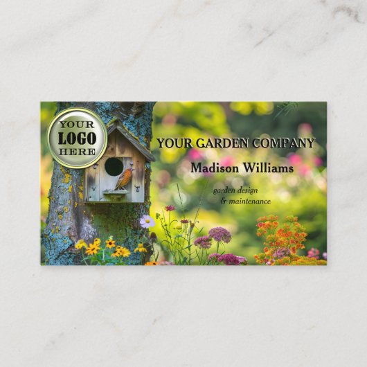 Full Service tuinontwerp onderhoud Visitekaartje (Voorkant)