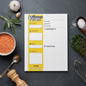 Full Size Cooking Papers | Blank Recipe Pages  Notitieblok