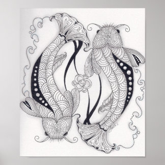 Full Size Koi Fish Poster
