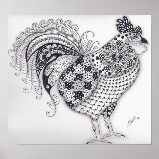 Full Size Rooster Poster (Voorkant)