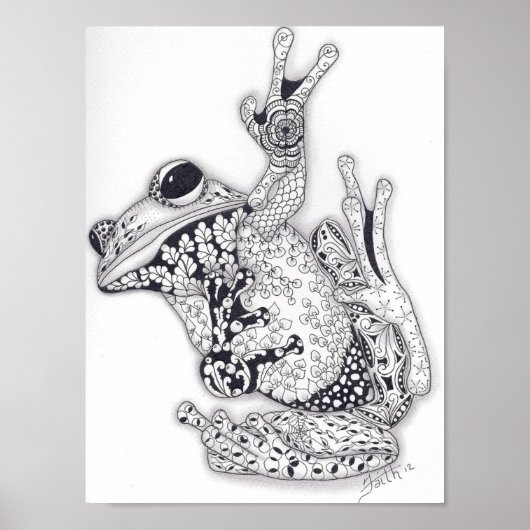 Full Size Tree Frog Poster (Voorkant)