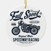 Full Speed Speedway Racing Keramisch Ornament (Voorkant)