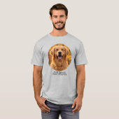 Full Speed Zero Regrets Golden Retriever T-shirt (Voorkant volledig)