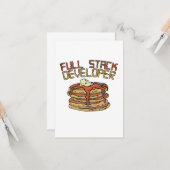 Full Stack Developer Software Programmer Pun Gift Kaart (Voorkant / Achterkant in situ)