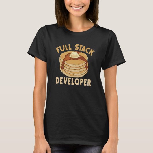 Full Stack Developer Software Programmer Web Coder T-shirt (Voorkant)