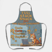 Full Stack Snack Codeer Kat Humor Design Schort (Voorkant)