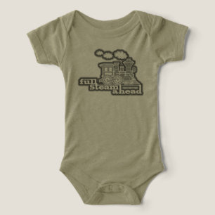 "Full Steam Ahead" Loco Train groen kinder T-shirt