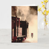 Full Steam At Leighton Buzzard Railway (4385) Kaart (Gele Bloem)