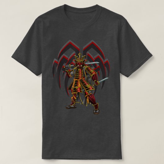 FULL SUITED SAMURAI JAPANESE WARRIOR T-SHIRT (Design voorkant)