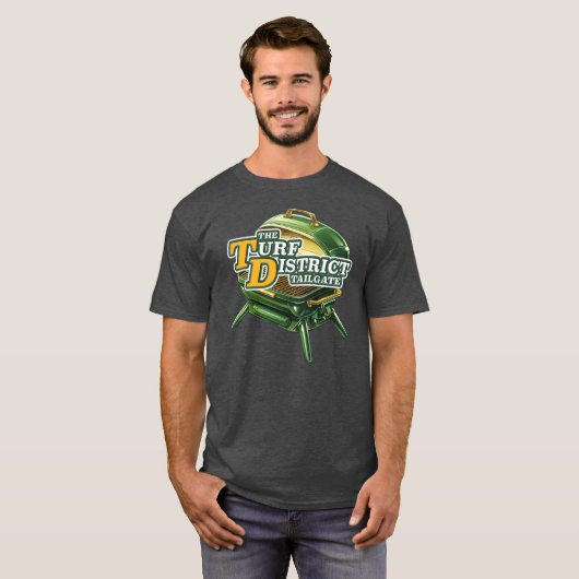 Full Tailgate logo donkere kleuren T-shirt (Voorkant volledig)