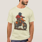 Full Throttle Dirt Bike Power T-shirt (Voorkant)