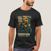 Full Throttle Moto Dog T-Shirt | EKNAKHON™ – Zero  (Voorkant)
