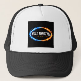 Full Throttle No Limits Hat – Bold Racing Flame Lo Trucker Pet