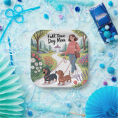 Full Time Dachshund Dog Mom Papieren Bordje (Feest)