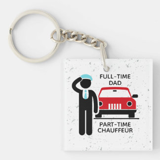 Full-Time Dad Part-Time Chauffeur Busy Dad Sleutelhanger