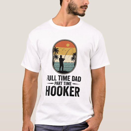 Full Time Vader Part Time Visser Design_1 T-shirt (Voorkant)