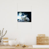 Full Wolf Moon Large Poster (Keuken)