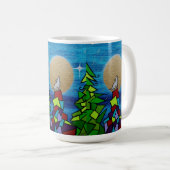 Full Wolf Supermoon  Koffiemok (Voorkant rechts)