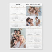 Full Year 2026 Calendar Photo Collage Magnet (Voorkant)