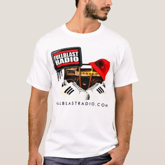 FULLBLAST RADIO LOGO SHIRT MET DJ GUMBA (Voorkant)
