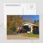 Fuller Black Herfsten dekten Bridge Montgomery VT Briefkaart (Voorkant / Achterkant)