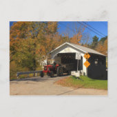 Fuller Black Herfsten dekten Bridge Montgomery VT Briefkaart (Voorkant)