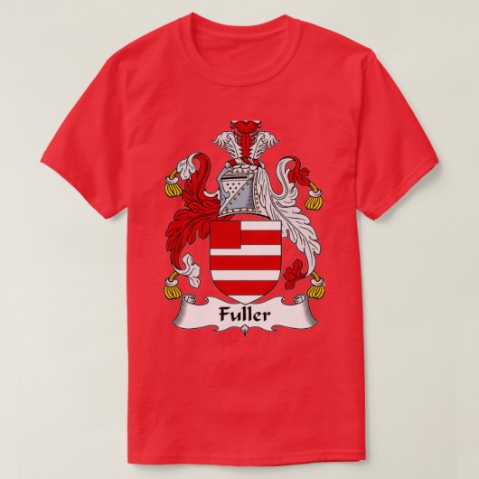 Fuller Coat of Arms Fuller Family Crest T-shirt (Design voorkant)