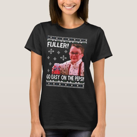 Fuller drinkt pepsi Home Alone T-shirt (Voorkant)