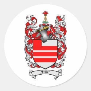 FULLER FAMILY CREST - VOLLER WAPEN RONDE STICKER