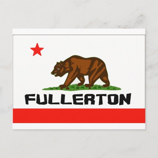 Fullerton, Ca — Producten Briefkaart (Voorkant)