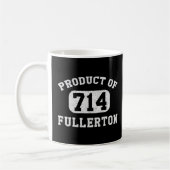 Fullerton California  Retro netnummer Koffiemok (Links)