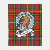 Fullerton Clan Badge Tartan Plaid Fleece Deken (Voorkant)