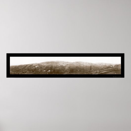 Fullerton Hills Oil Foto 1910 Poster (Voorkant)