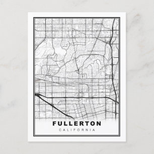 Fullerton Map Feestdagenkaart