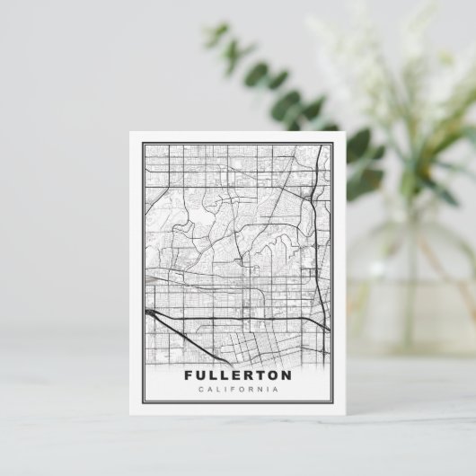 Fullerton Map Feestdagenkaart (Staand voorkant)