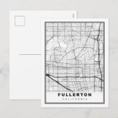 Fullerton Map Feestdagenkaart (Voorkant / Achterkant)