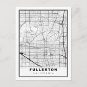 Fullerton Map Feestdagenkaart (Voorkant)