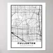 Fullerton Map Poster (Voorkant)