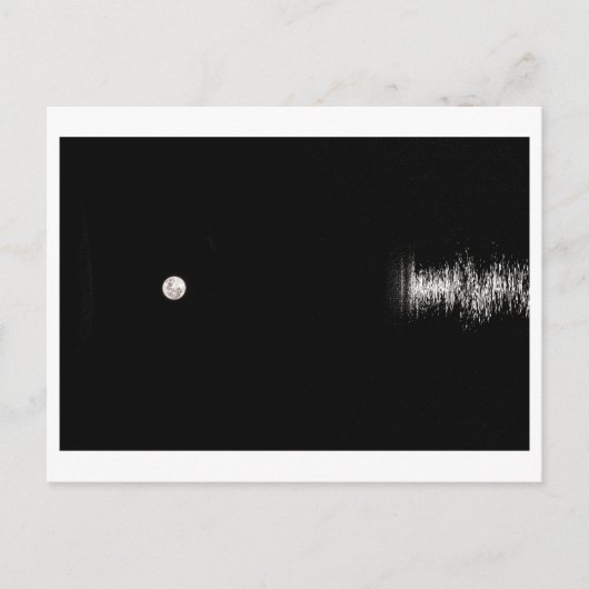 Fullmoon Rising over het Zee - Briefkaart (Voorkant)