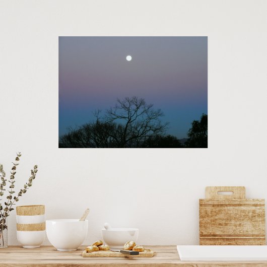 FullMoon Sunrise Poster (Keuken)