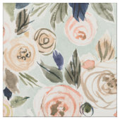 FULLNESS Romantic Roos Waterverf Floral fabric Stof (Close Up)