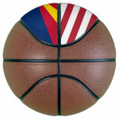 Fullsize Basketball met vlag van Arizona, VS Basketbal (Rechts)