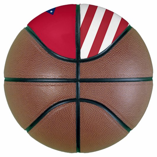 Fullsize Basketball met vlag van Arkansas, VS Mini Basketbal (Rechts)