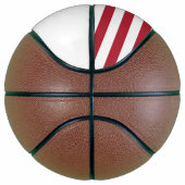 Fullsize Basketball met vlag van Illinois, Verenig Basketbal (Rechts)